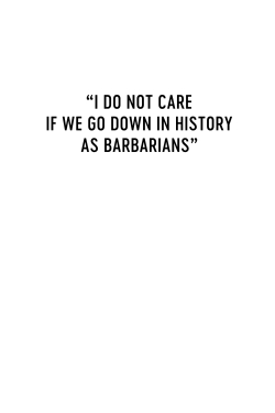 Watch I Do Not Care If We Go Down in History as Barbarians Movies Online Free